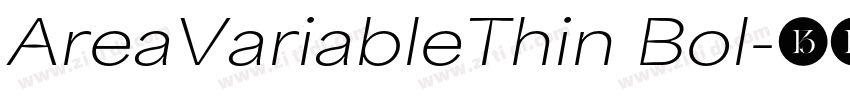 AreaVariableThin Bol字体转换